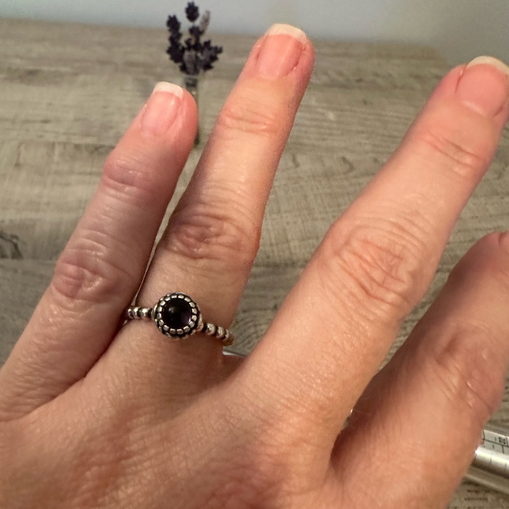 Pandora Dark Purple Stacking Ring
